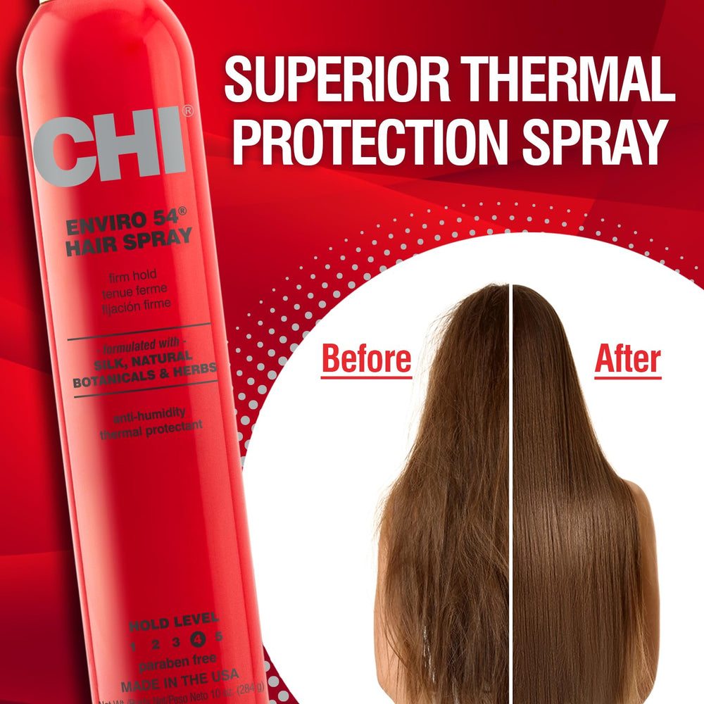 CHI Enviro 54 Hairspray – protection du style avec une formule sans sulfates
