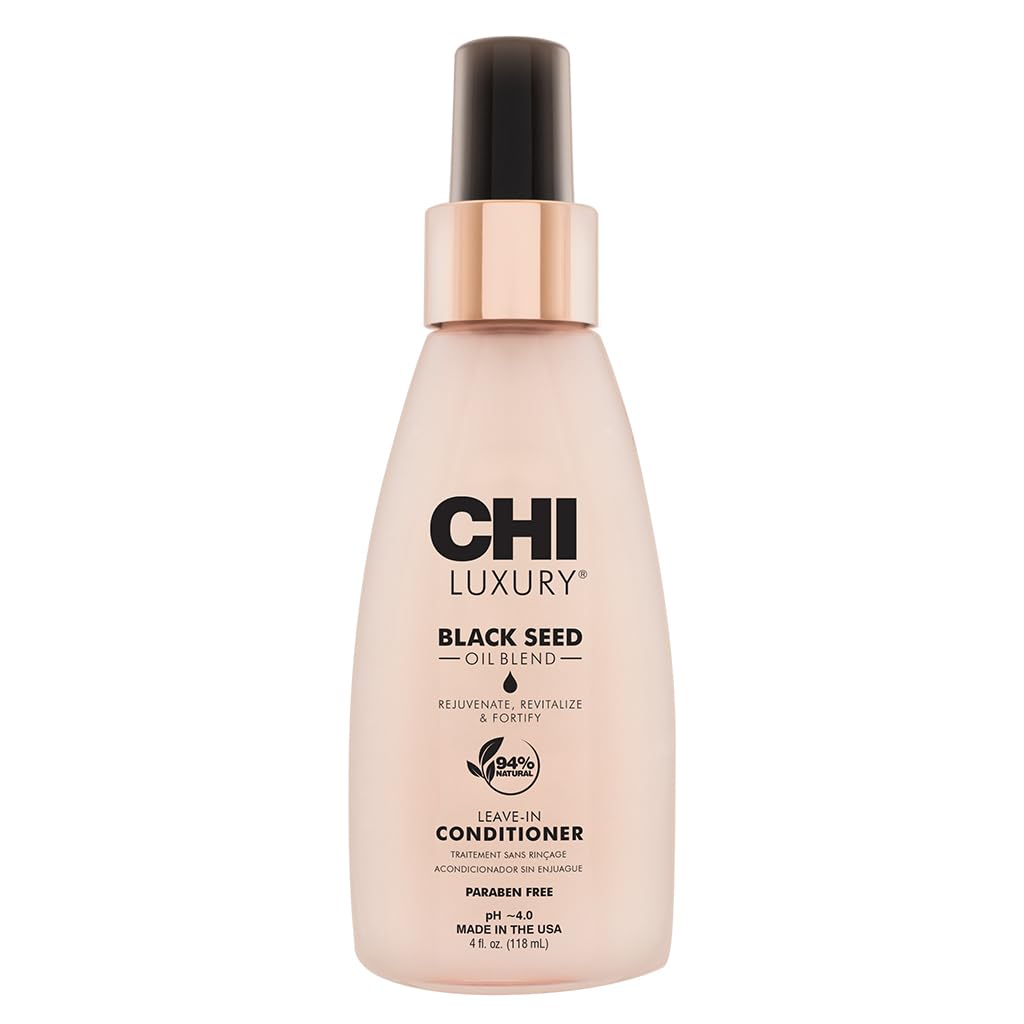 CHI soin sans rinçage à l'huile de nigelle, flacon pulvérisateur démêlant en douceur.