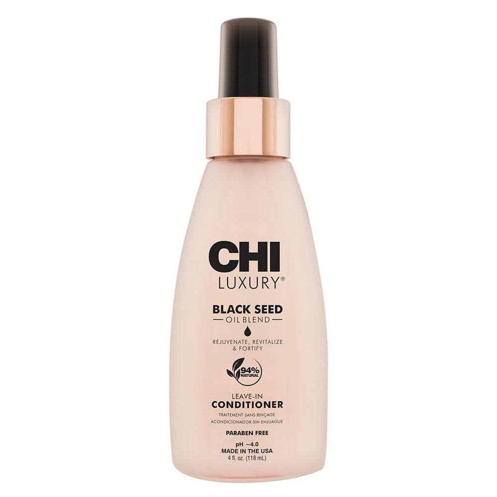 CHI soin sans rinçage à l'huile de nigelle, flacon pulvérisateur démêlant en douceur.