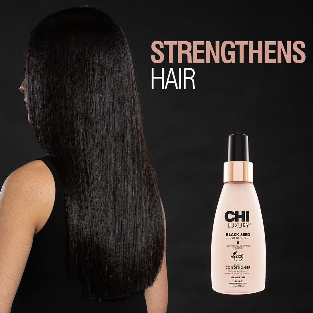 CHI soin hydratant sans rinçage, hydratation durable et brillance naturelle.