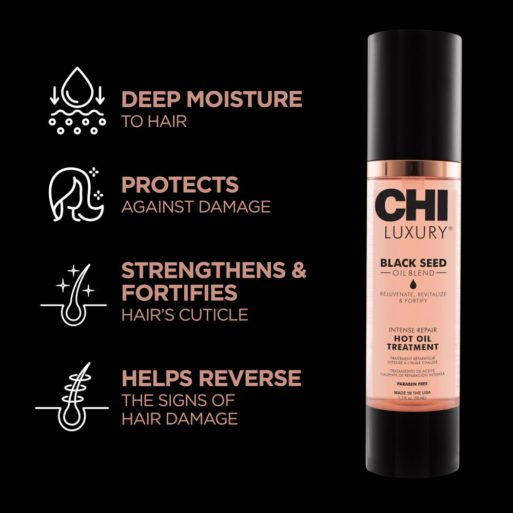 CHI huile noire de nigelle: application sur cheveux mouillés