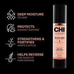CHI huile noire de nigelle: application sur cheveux mouillés