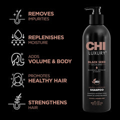 CHI Texture mousse-shampoing riche, mousse généreuse nettoyant en douceur.
