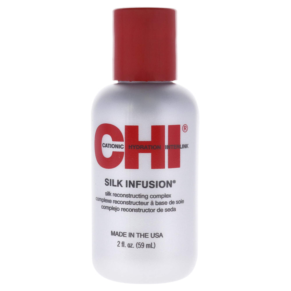 CHI Silk Infusion: Barrière contre l’humidité pour cheveux sans frisottis.