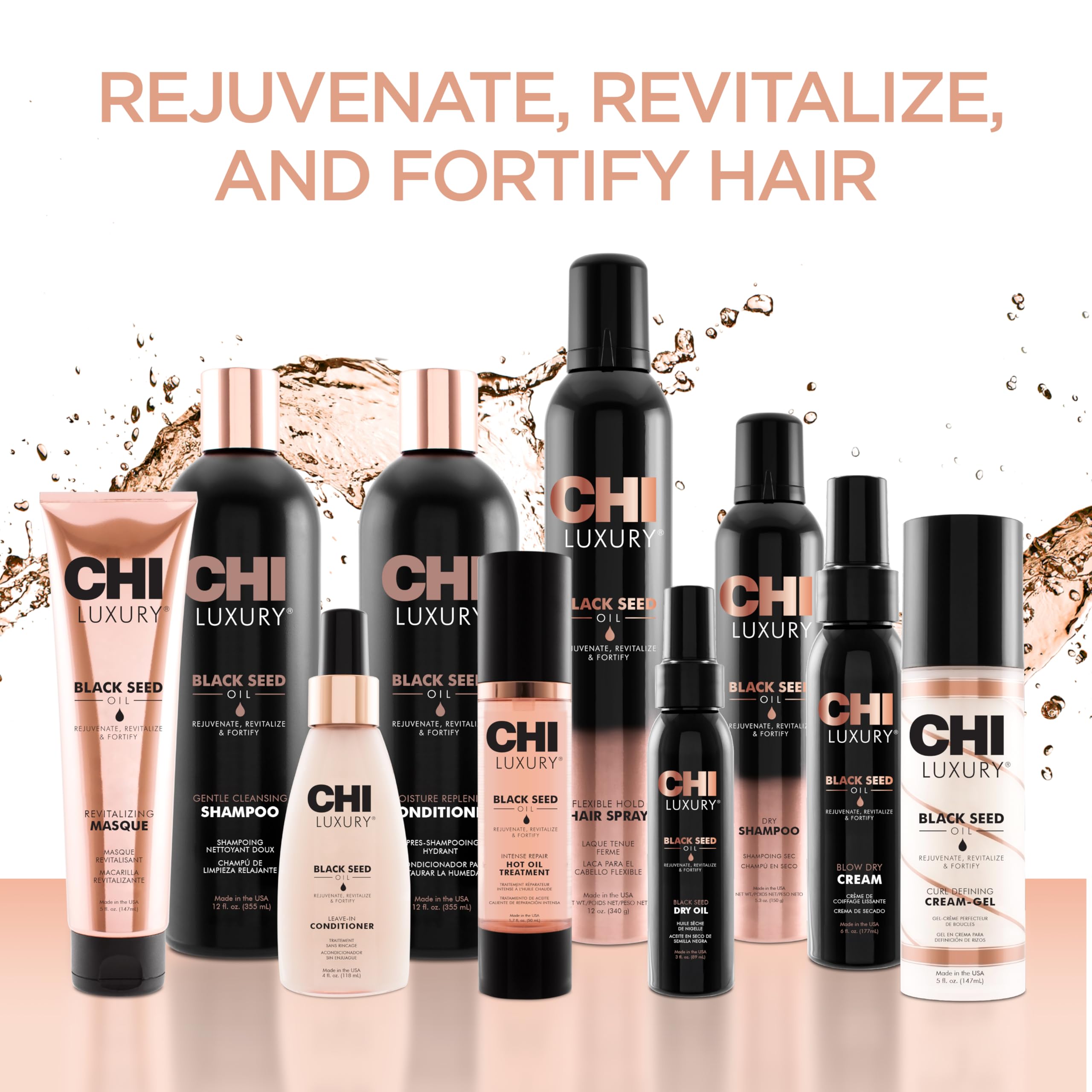CHI Soin nourrissant donne une finition soyeuse aux cheveux.