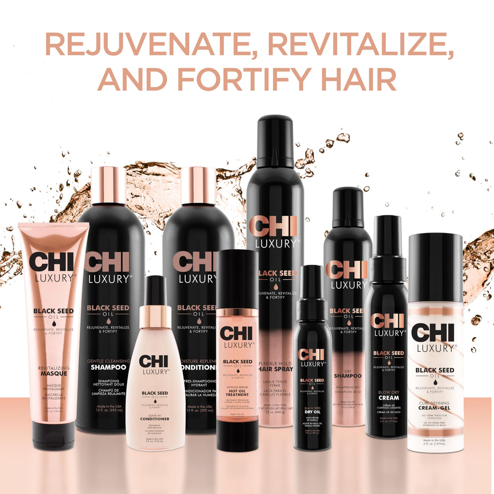 CHI Soin nourrissant donne une finition soyeuse aux cheveux.