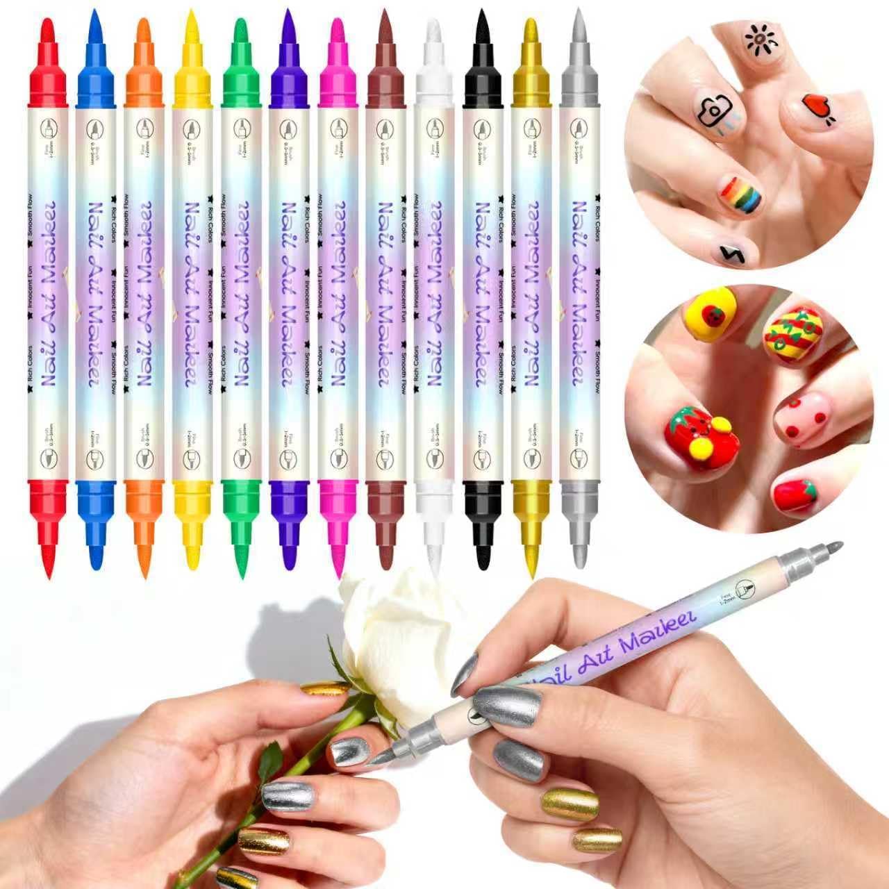 CHIAFEYI stylo art ongles impermable pour tenue durable