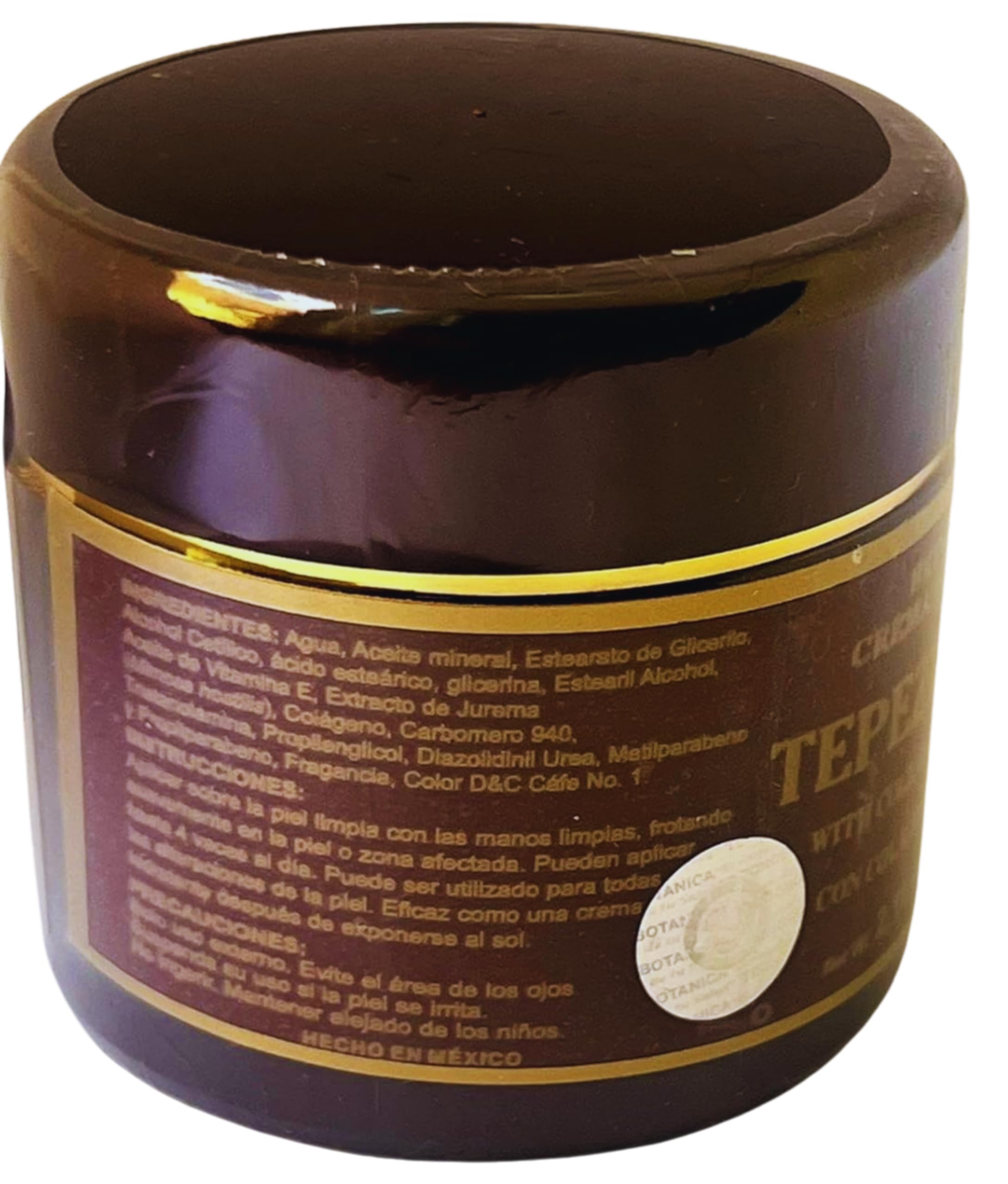Chiara Venezia Tepezcohuite creme, ingrédients clés dont Tepezcohuite et vitamine E pour nourrir.