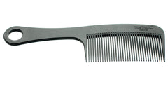 Chicago Comb Modèle 14 en fibre de carbone facilitant le démêlage des cheveux longs avec douceur.