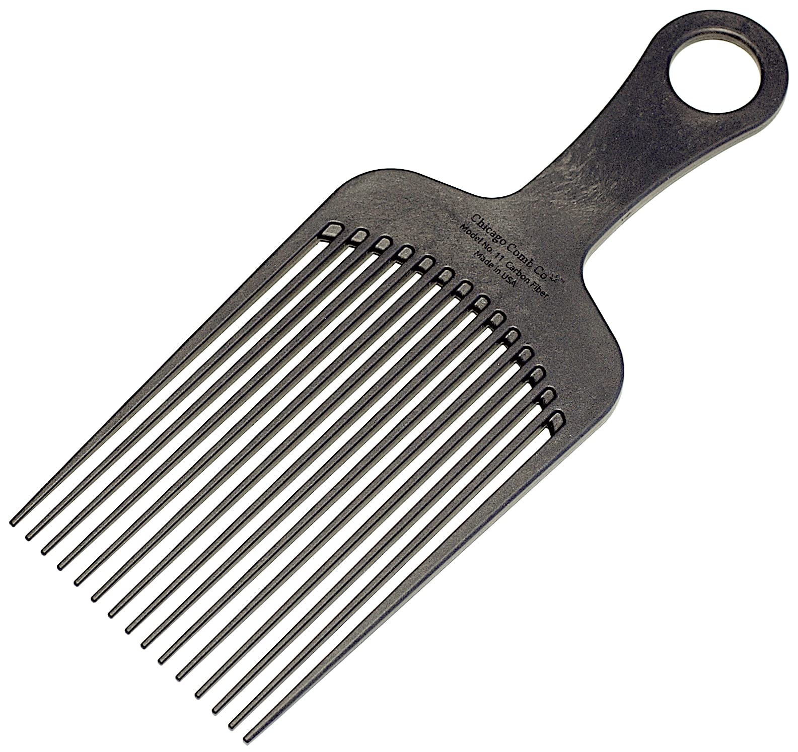 Chicago Comb Modèle 11, peigne-carbone-xl, ensemble démêlage en douceur et sans statique