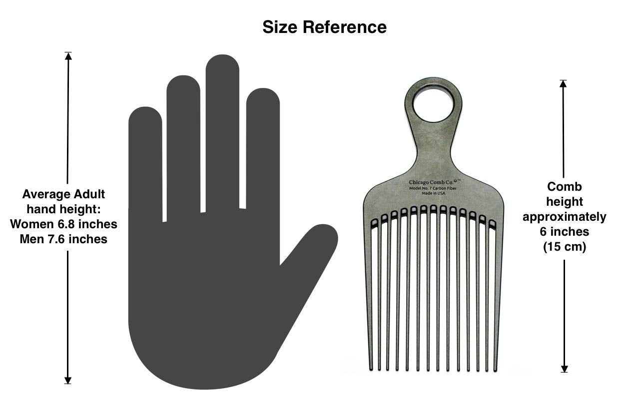 Chicago Comb Model 7 anti-static réduit l’électricité statique