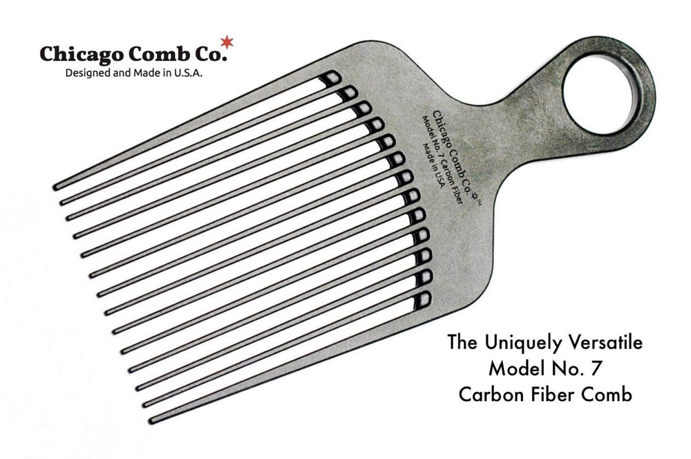 Chicago Comb Model 7 barbe démêlage facile et mise en forme