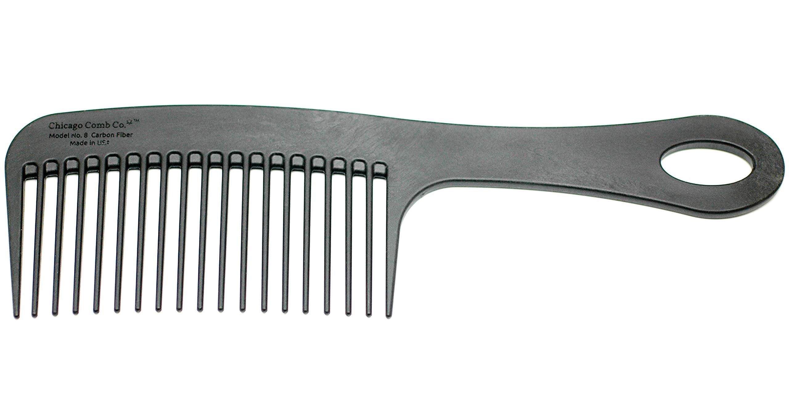 Dents du Chicago Comb Model 8 détaillées pour démêlage épais