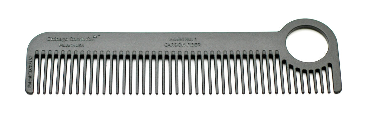 Chicago Comb Modèle 1 : boucle a l'extrémité pour tenir le peigne pendant l'utilisation.