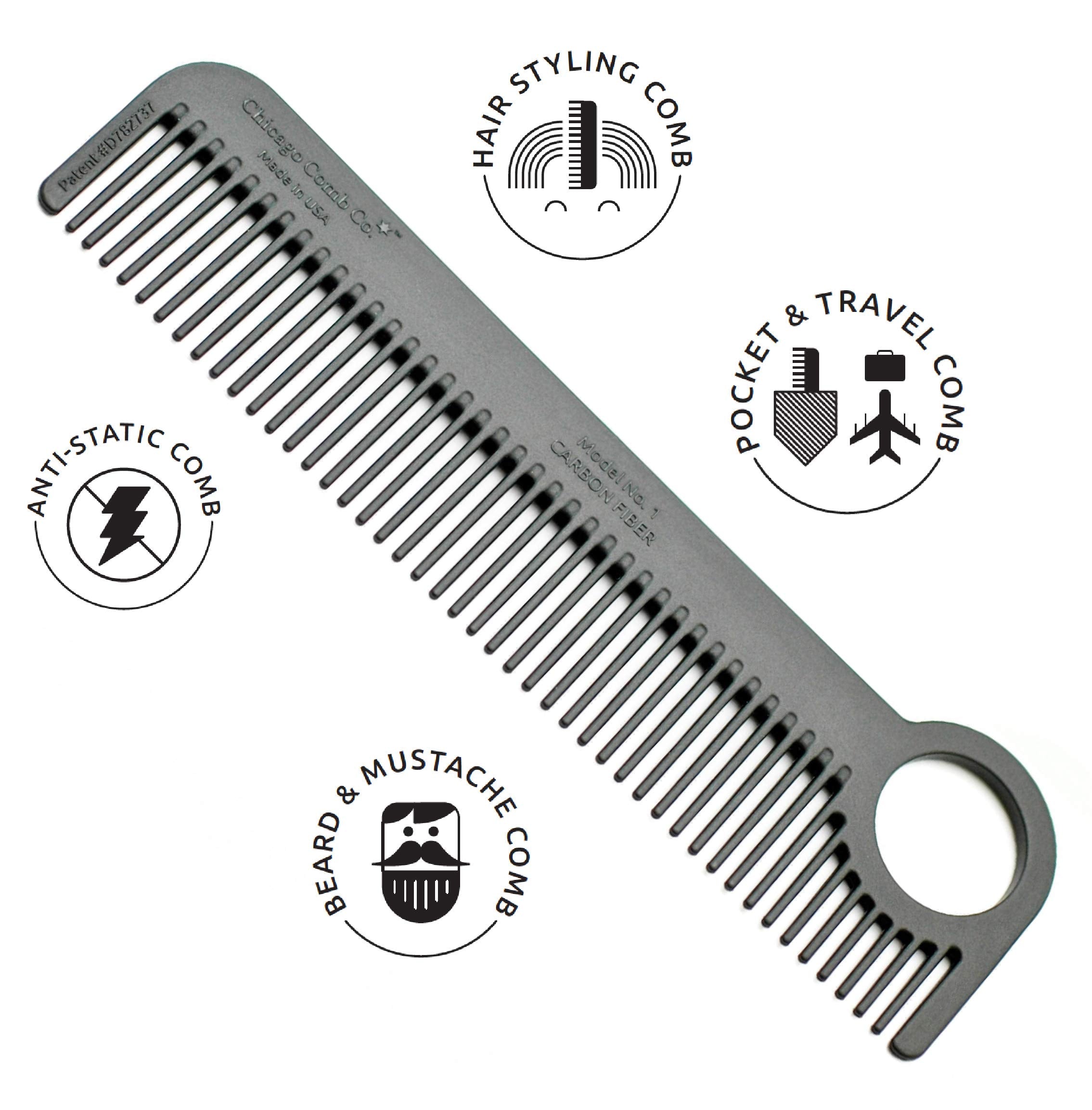 Chicago Comb Modèle 1 : fabriqué aux Etats-Unis avec des matériaux avancés.