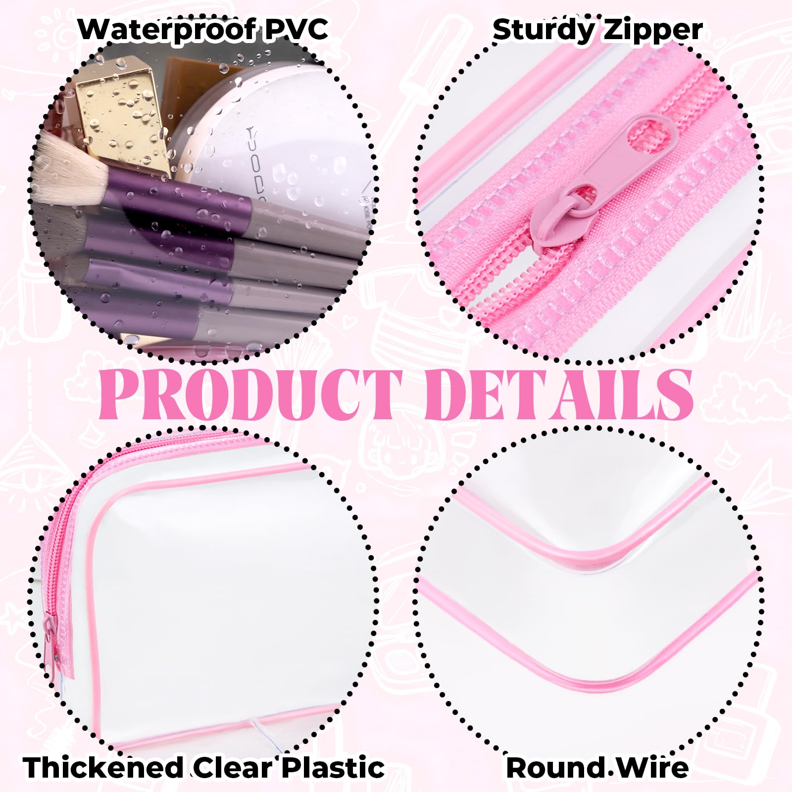 CHICAUP materiau pvc imperméable transparent, protection efficace contre les fuites