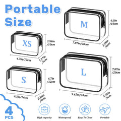 CHICAUP pochette toilette transparente avec fermeture fluide pour un accès rapide.