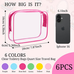 CHICAUP pochettes soins transparentes, idéales pour trier produits et liquides.
