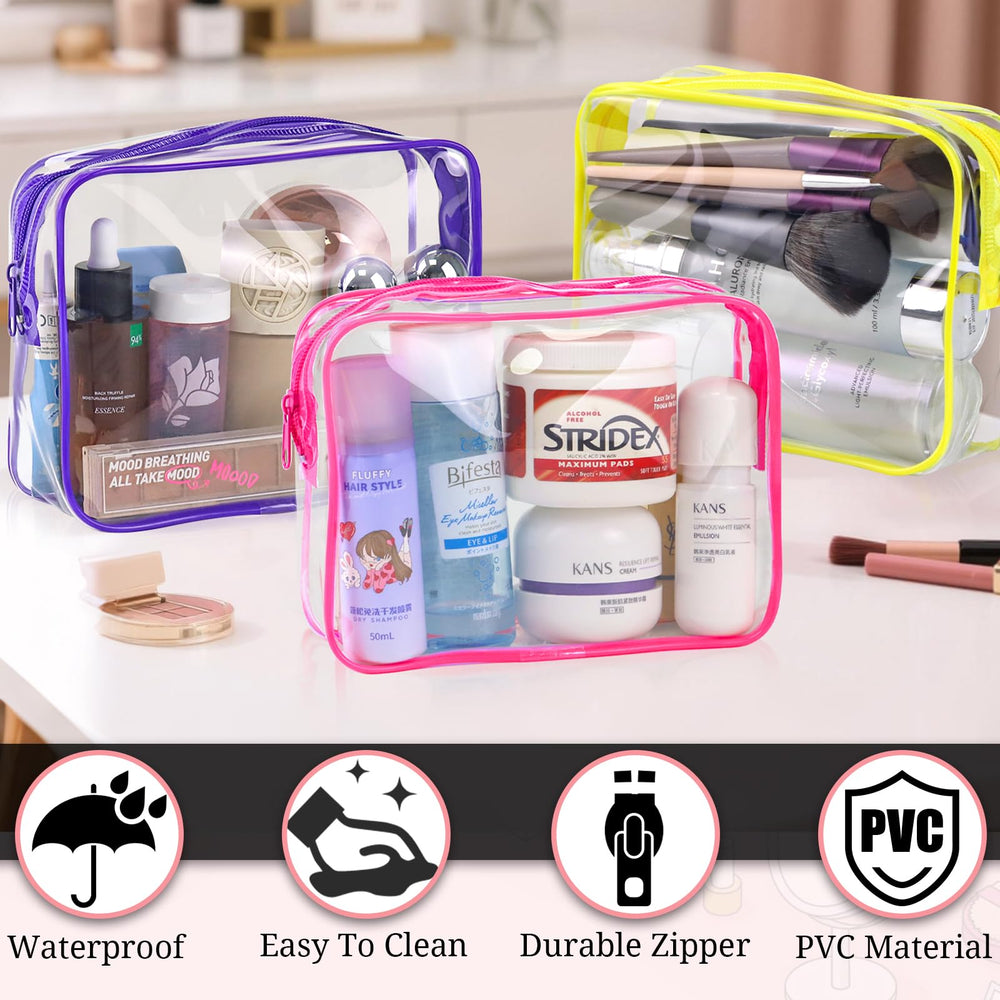 CHICAUP sacs produits soins transparents, organisation rapide lors des déplacements.