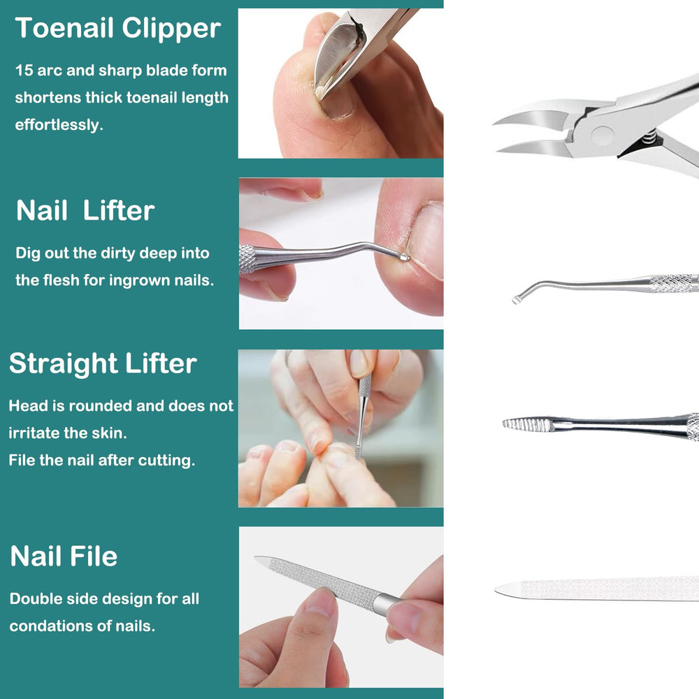 CHICREEN poignee-ergonomique-pedicure: prise confortable pour un contrôle précis.
