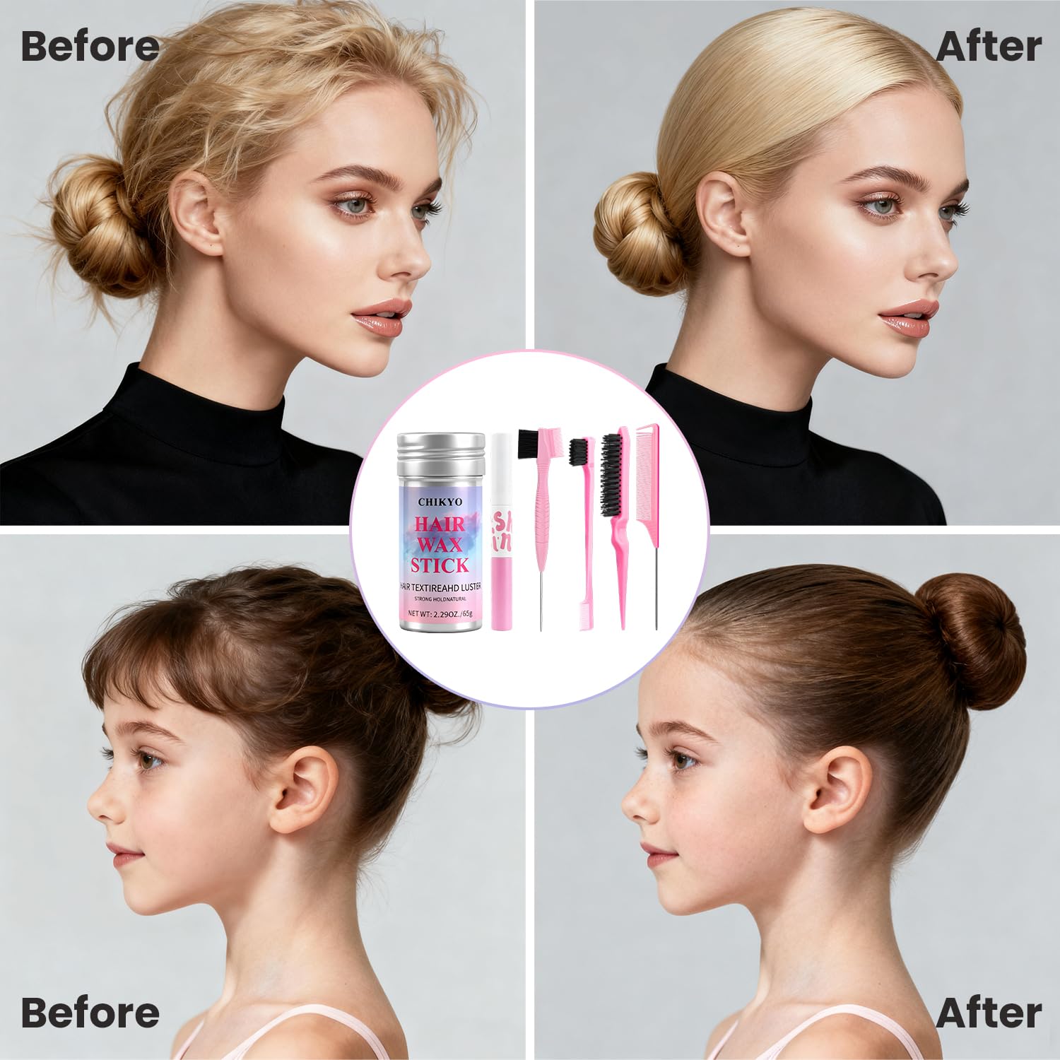Bâton finition-cheveux CHIKYO pour dessiner les baby hairs et contours.