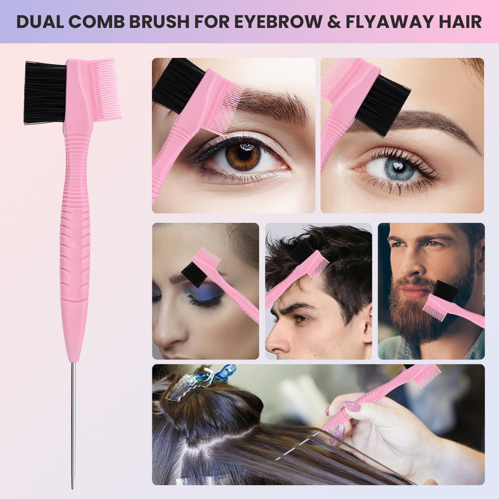 Peigne double-usage sourcils-cheveux CHIKYO pour sourcils ou coloration légère.