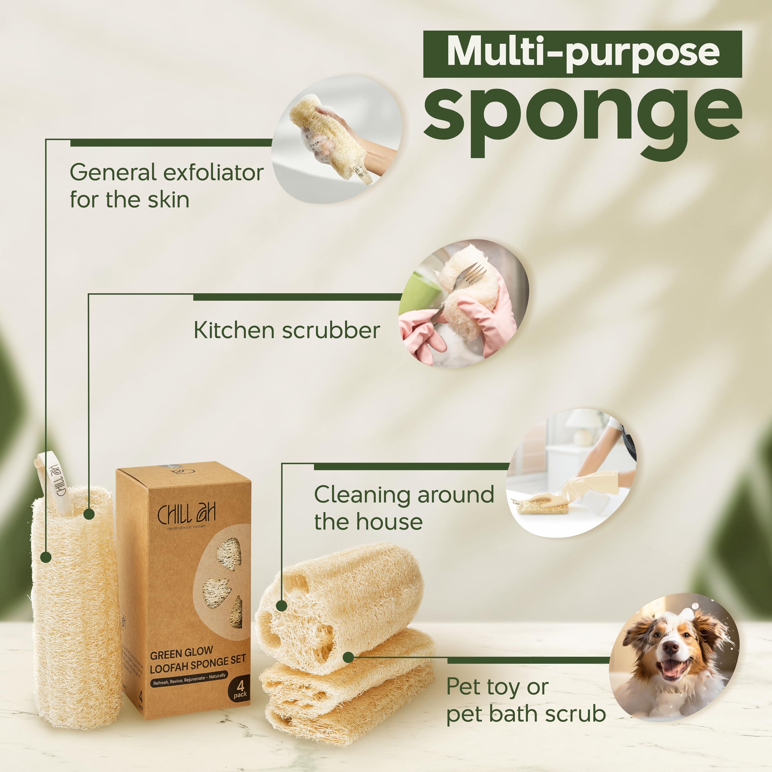 Chill Ah louffe sans colorants – produit naturel et durable.