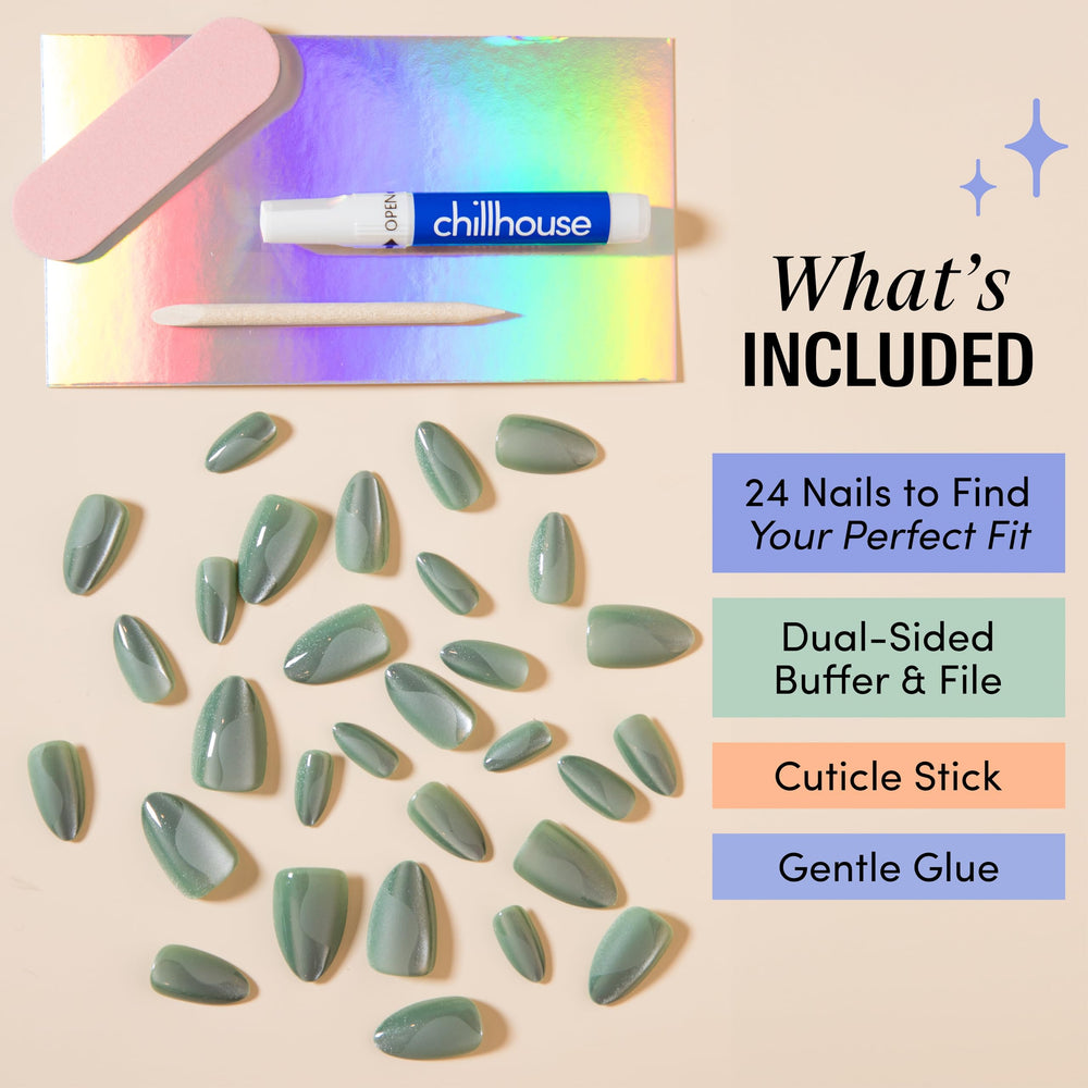 Chillhouse Sea Siren embouts amandes fini velouté et brillant