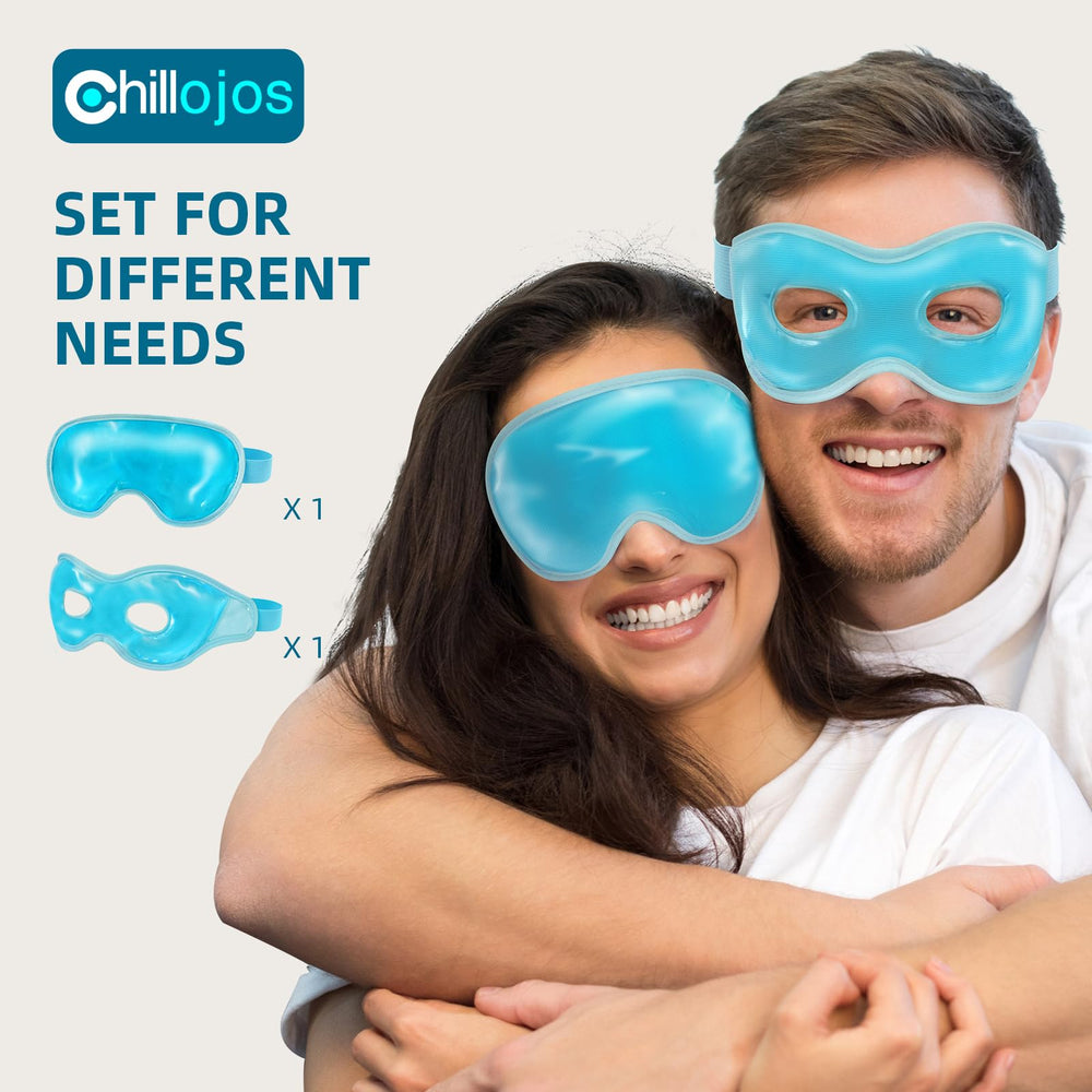 Chillojos masque yeux en gel réutilisable offrant refroidissement durable et hydratation.