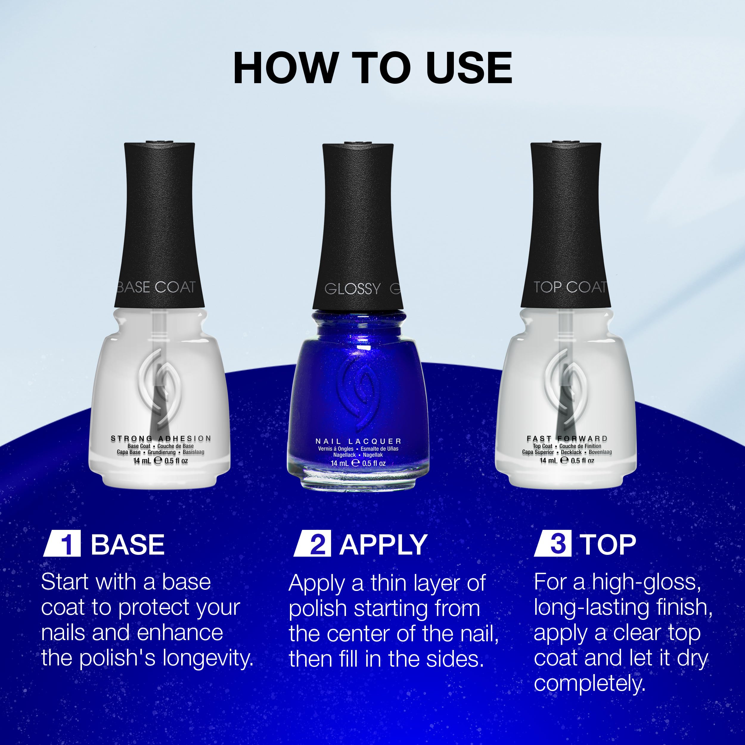 China Glaze Frostbite peut durer jusqu'à six jours avec une faible usure.