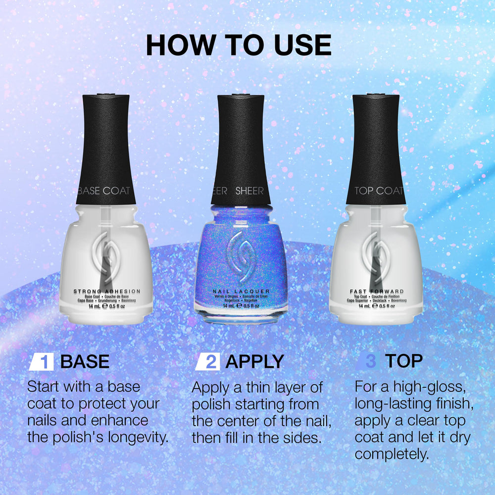 China Glaze Good Luxe Charm - Séchage rapide pour une manucure express.