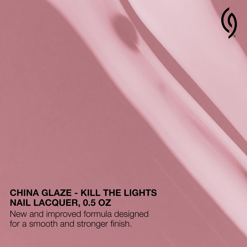 China Glaze Kill the Lights – teinte nude rose idéale pour un look quotidien.