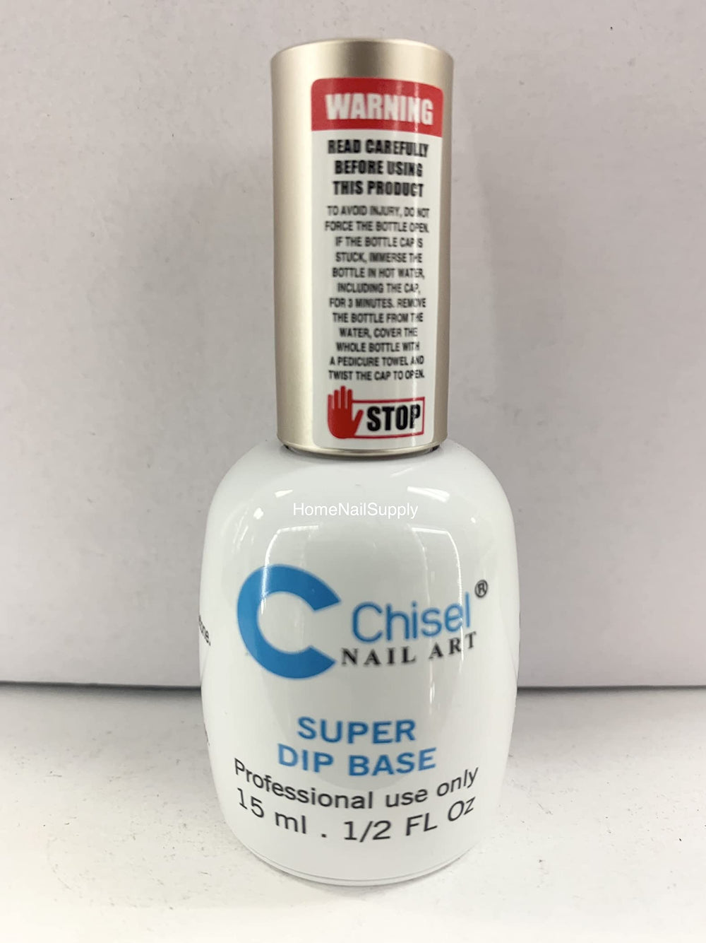 Base de trempage Super Dip de Chisel Nail Art, préparation rapide pour une adhérence optimale de la poudre de trempage.