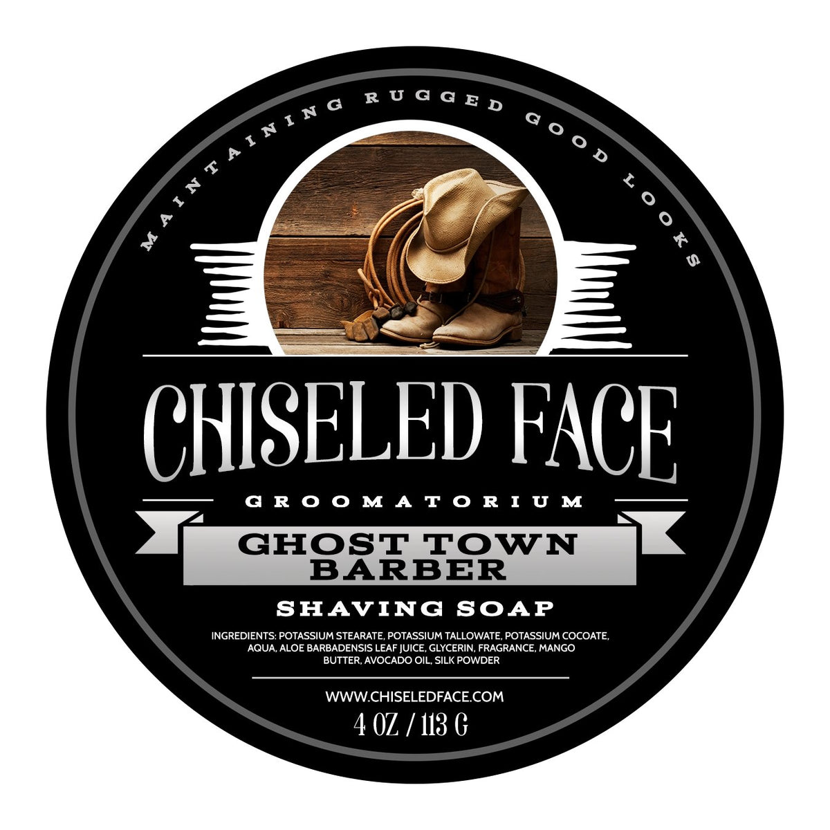 Ghost Town Barber: pot de rasage prêt, mousse riche pour rasage rapide