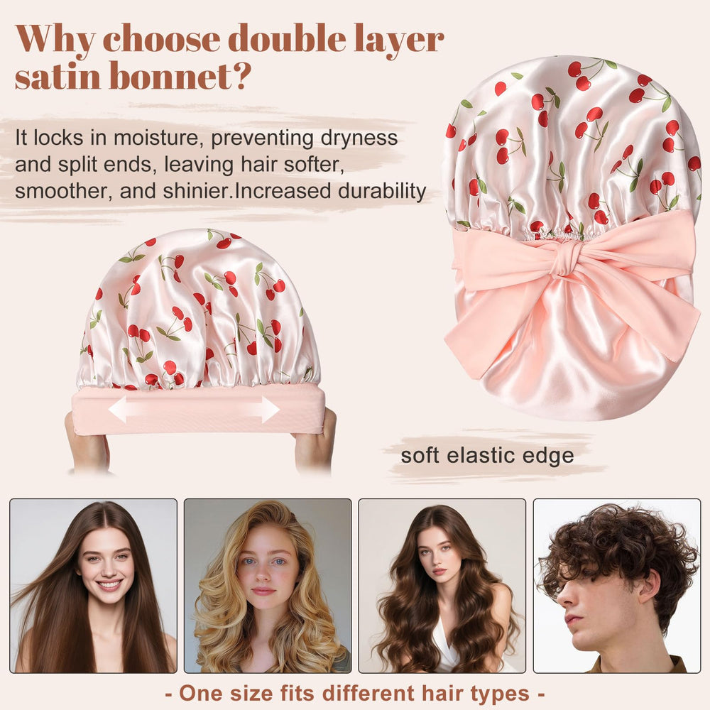 CHLINS bonnet boucles cheveux protégées et faciles à démêler au réveil