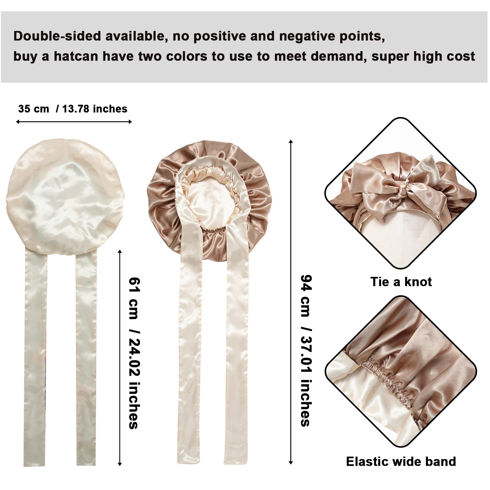 CHLINS bonnet-double-couche: protection renforcée durant le sommeil et maintien de l'hydratation.