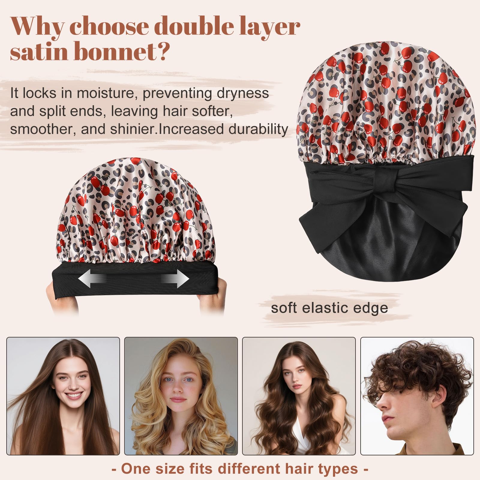CHLINS bonnet protection humidité cheveux—conserve l'hydratation et réduit les frisottis