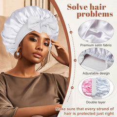 CHLINS bonnet satin polyvalent idéal après le lavage du visage ou lors du maquillage et spa