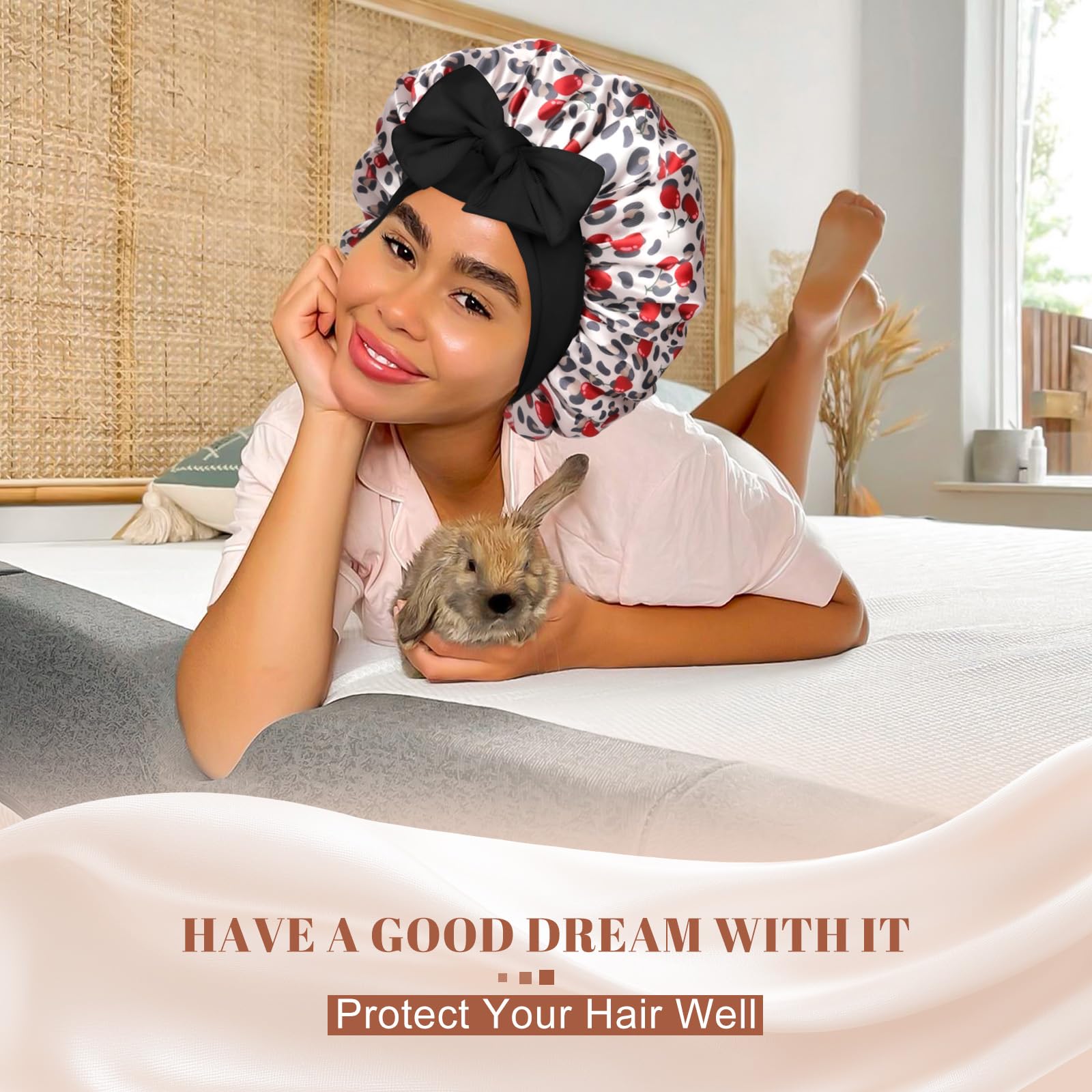 CHLINS bonnet satin léger—confort discret pour dormir