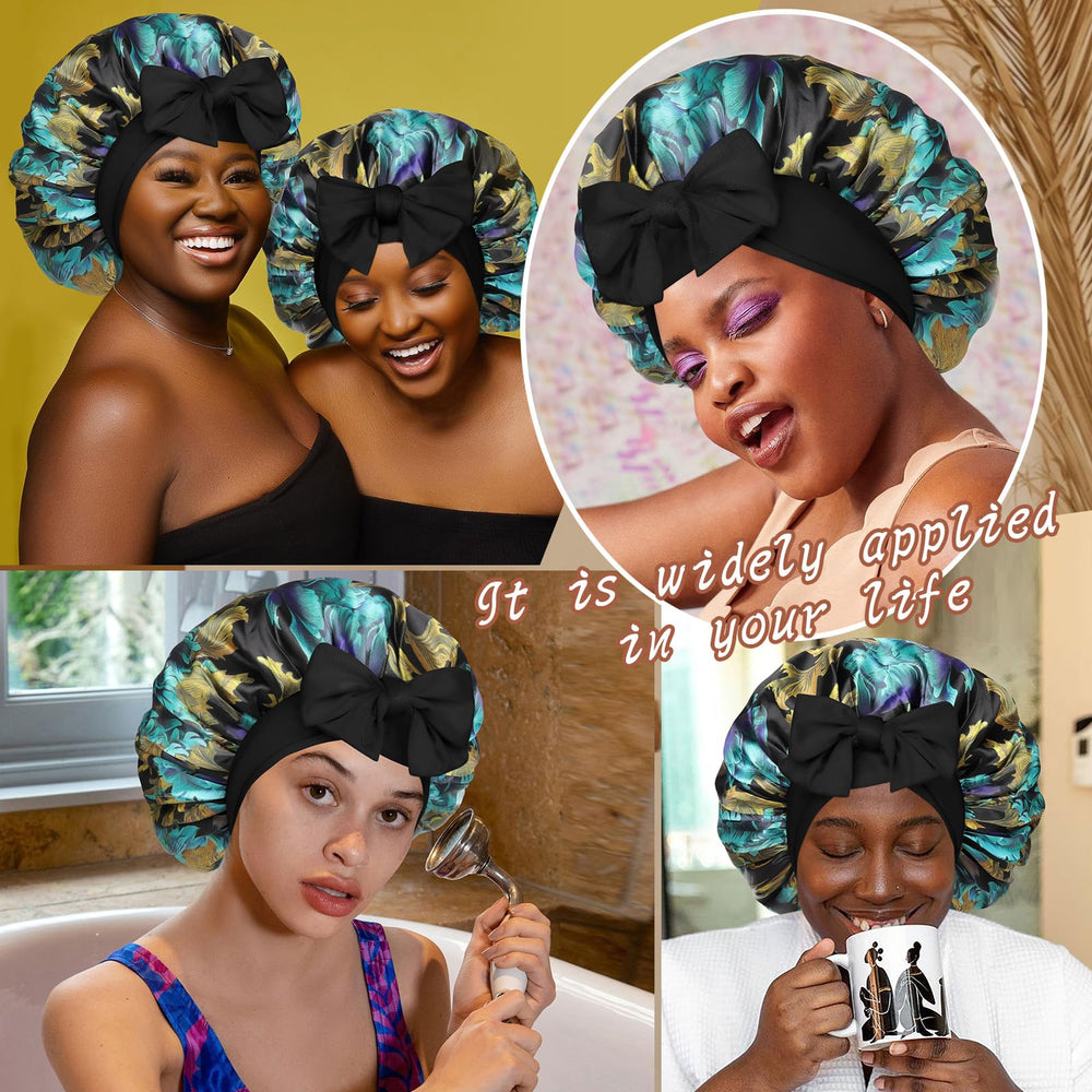 CHLINS bonnet satin-soin-visage et cheveux pendant les activités quotidiennes.
