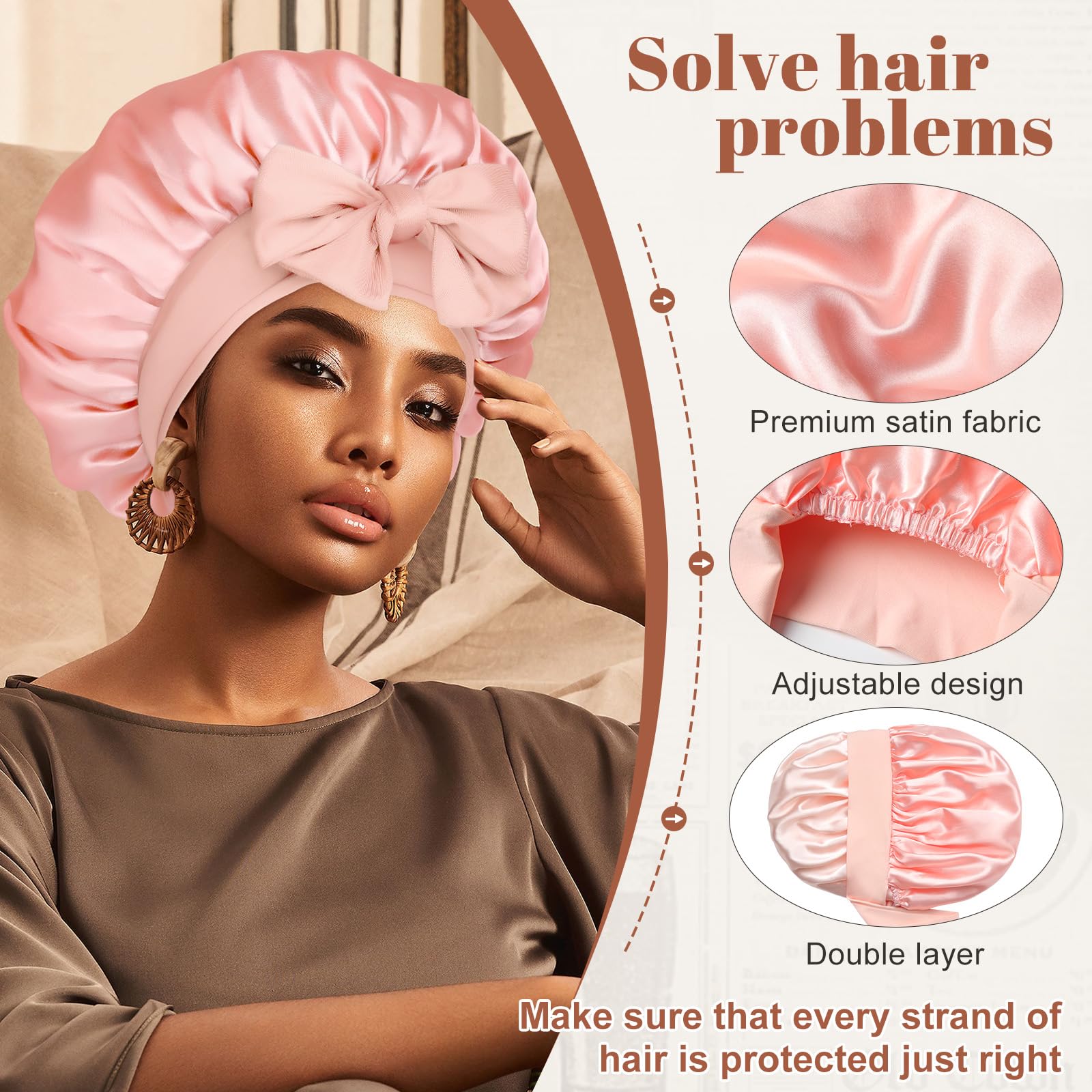 CHLINS bonnet protège l'humidité des cheveux et réduit la casse
