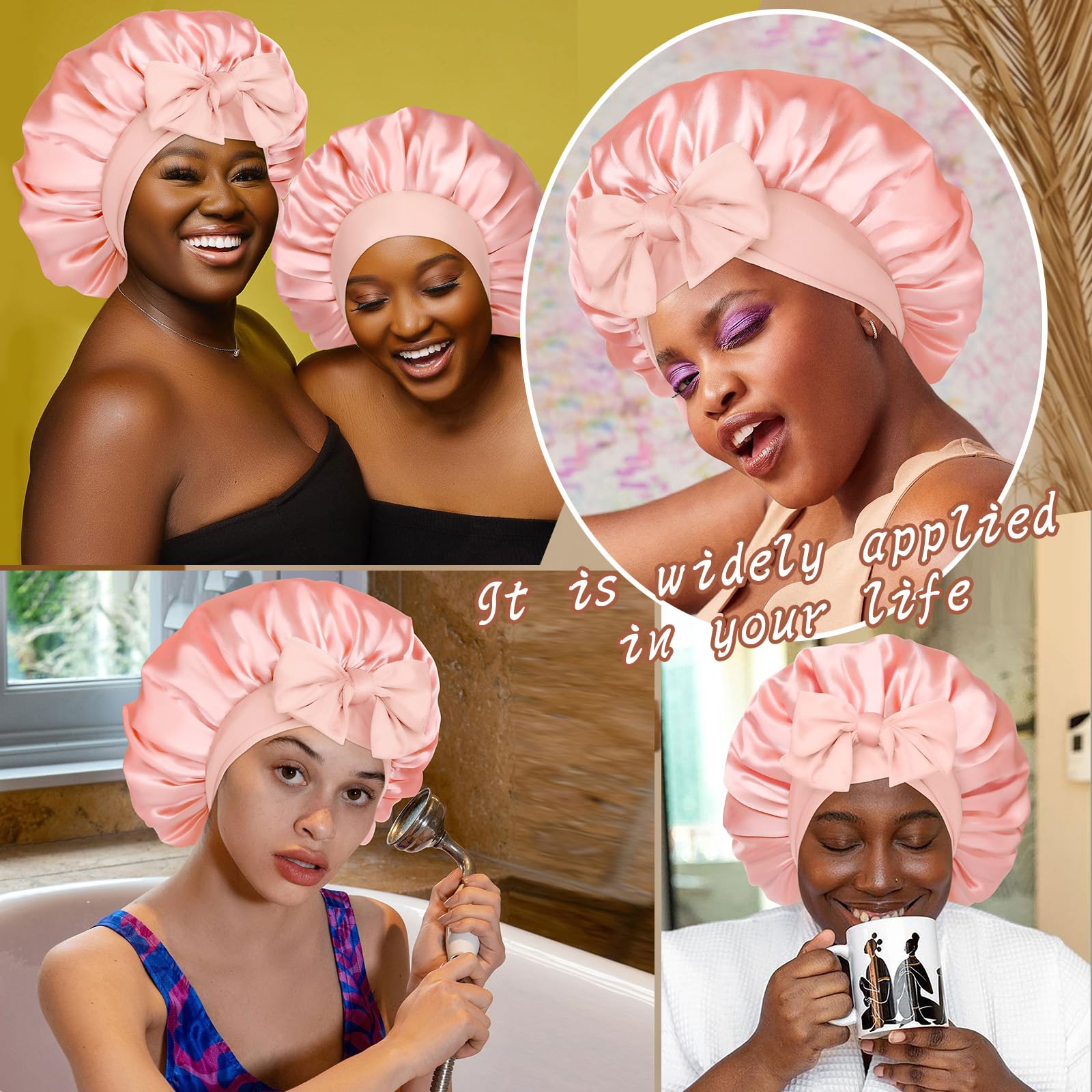 CHLINS bonnet d'utilisation polyvalente pour soin du visage et spa