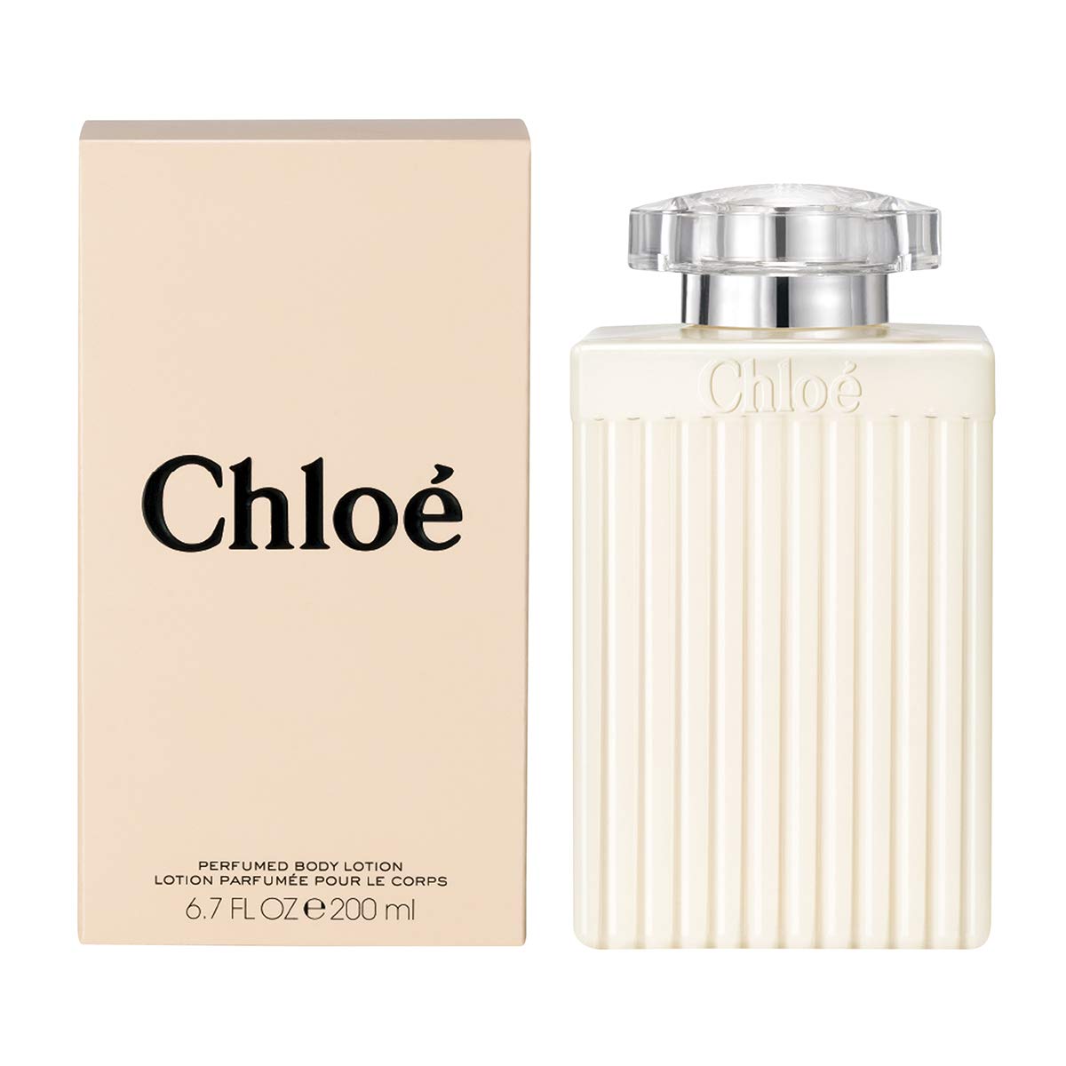 Chloé Lotion Corporelle Parfumée – bouteille élégante prête à hydrater et parfumer la peau.
