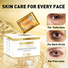 CHMI Patchs Yeux Or 24K: application quotidienne facile et agréable.