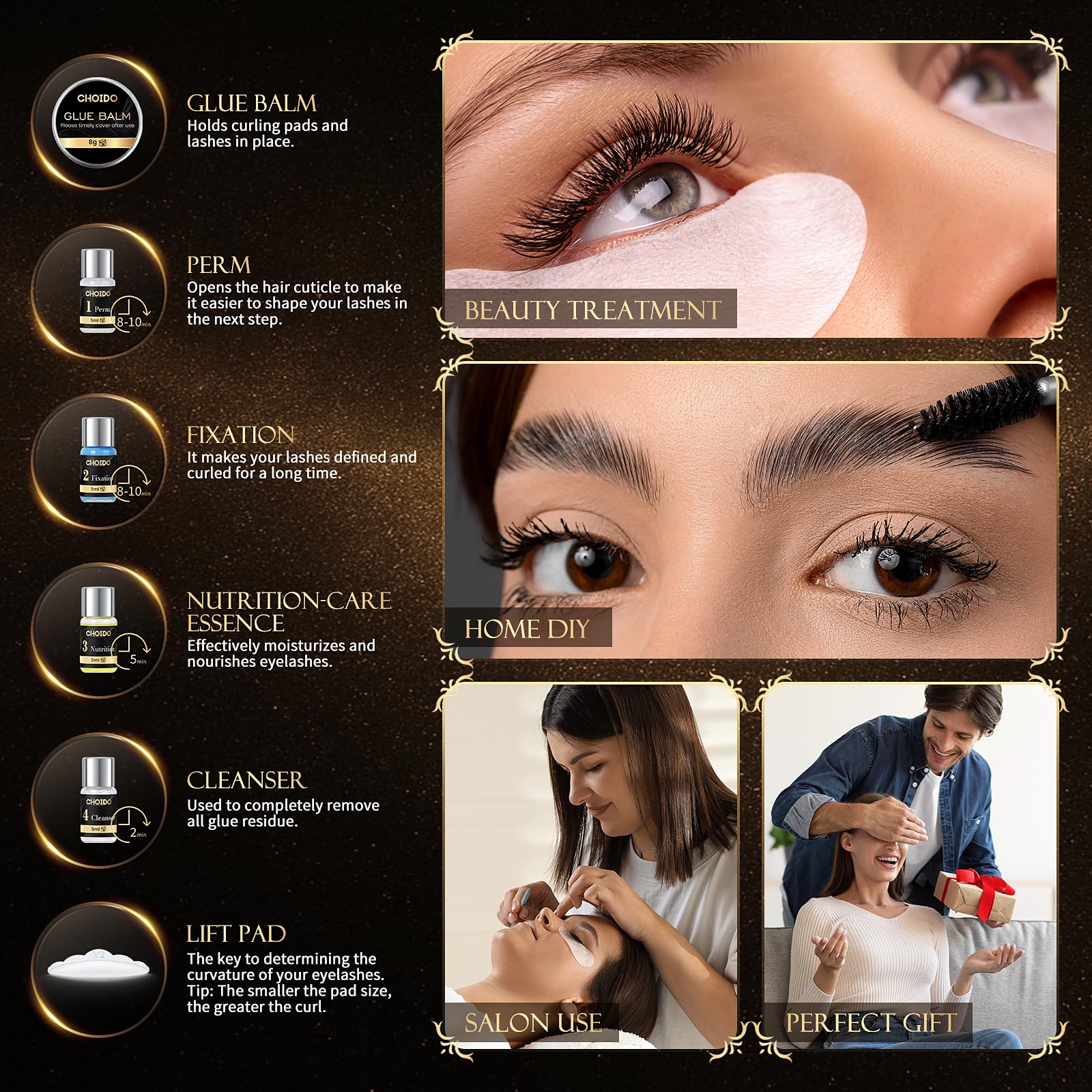 Peigne en forme de Y Choido — séparation précise des cils