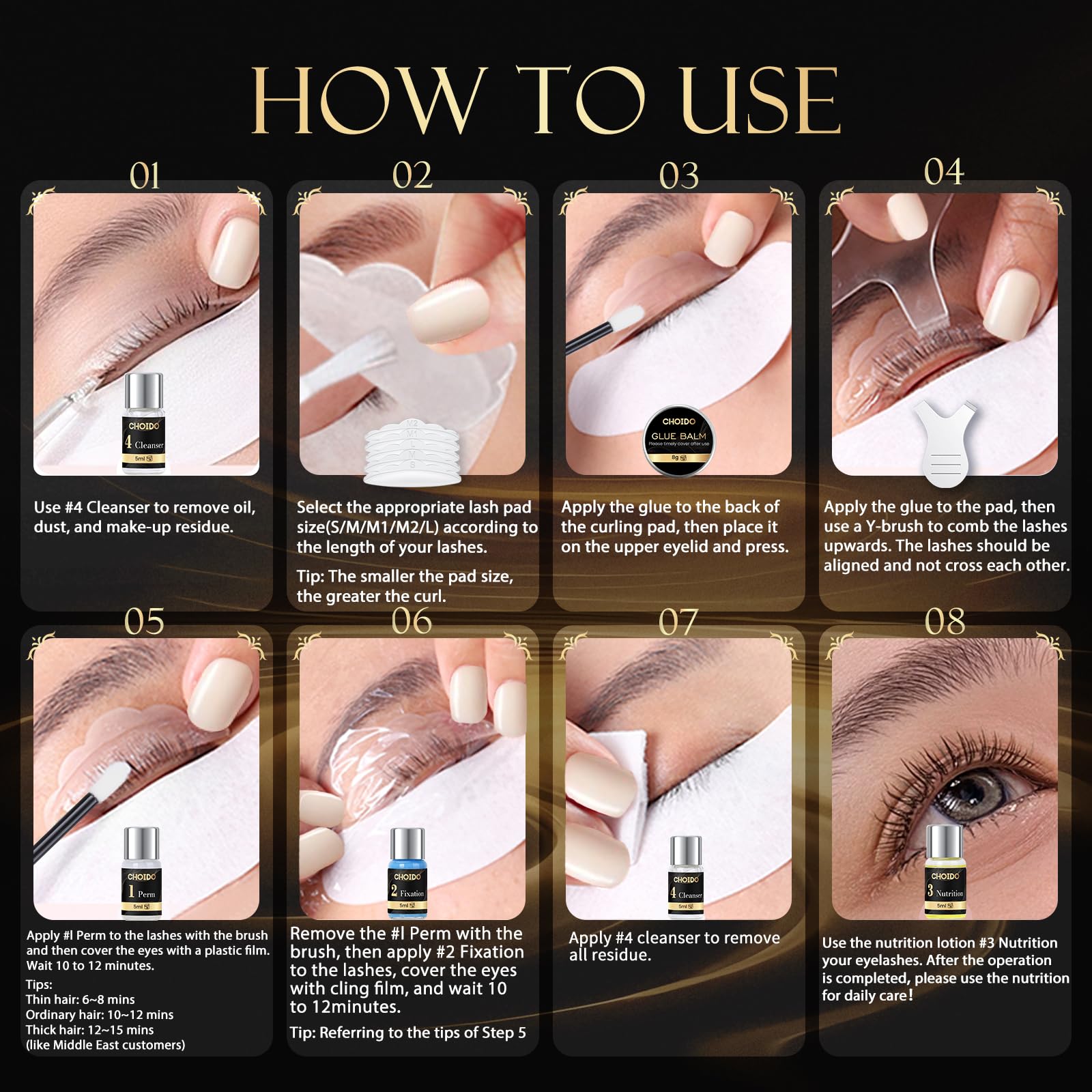 Sérum nutrition Choido — nourrissant pour cils et sourcils sains