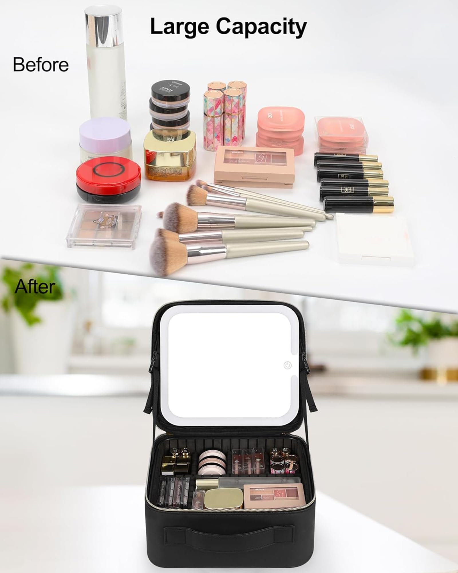 Chomeiu lumière LED triple tons pour un maquillage précis