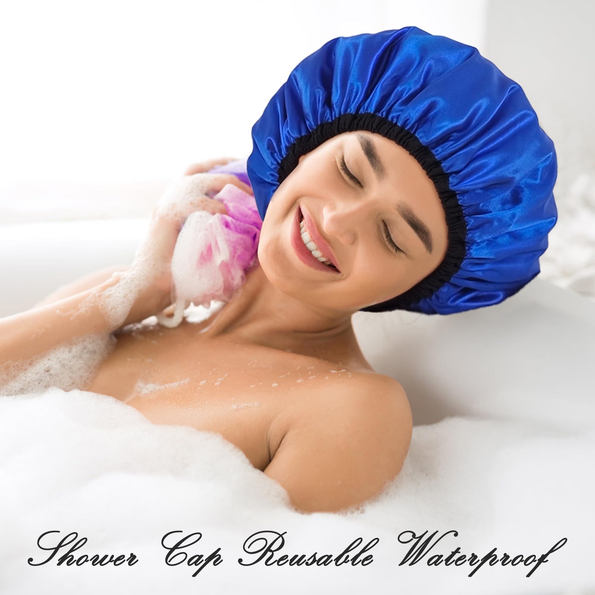 Intérieur PEVA imperméable du bonnet protège les cheveux de l eau