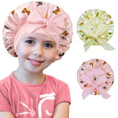 Bonnet choshion pour enfant en soie doux, protège les cheveux pendant le sommeil.