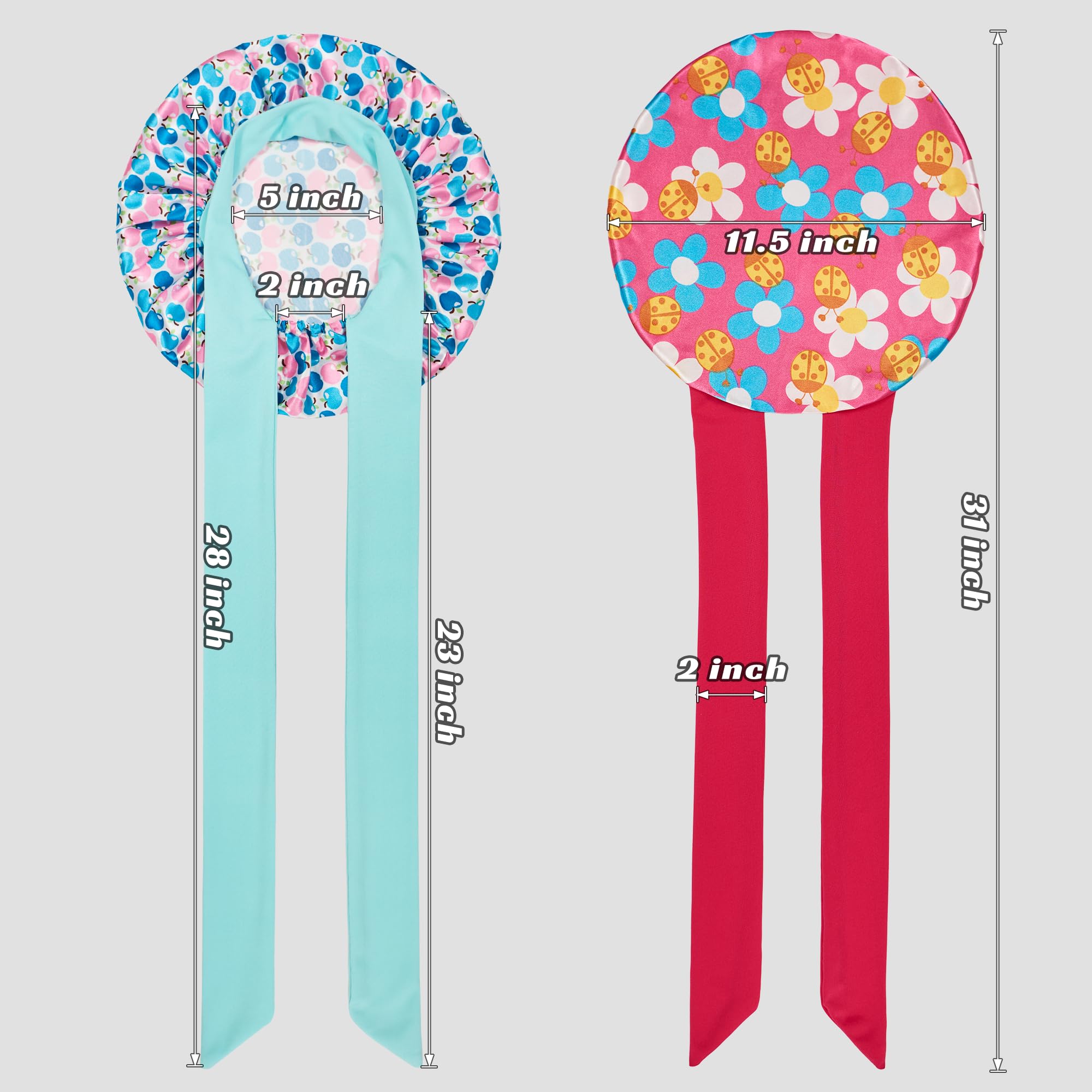 Bonnet choshion en soie pour enfant, motif tendre et pratique pour le sommeil.